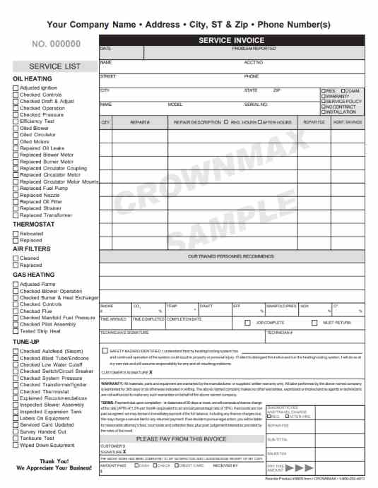 6806 hvac service invoice 3 pt crownmax com hvac service invoices