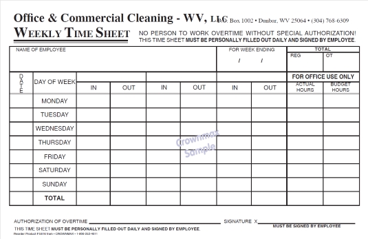 5616 weekly time sheet 1 pt weekly time